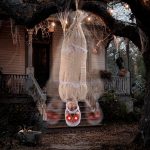 JOYIN 35" Halloween Animated Hanging Cocoon Corpse