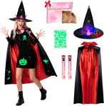 Light-Up Halloween Bundle costumes,Glow Spider Witch