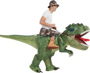 One Casa Inflatable Costume Dinosaur Riding T Rex Air