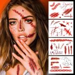Cerlaza Halloween Decorations, Zombies Fake Scars
