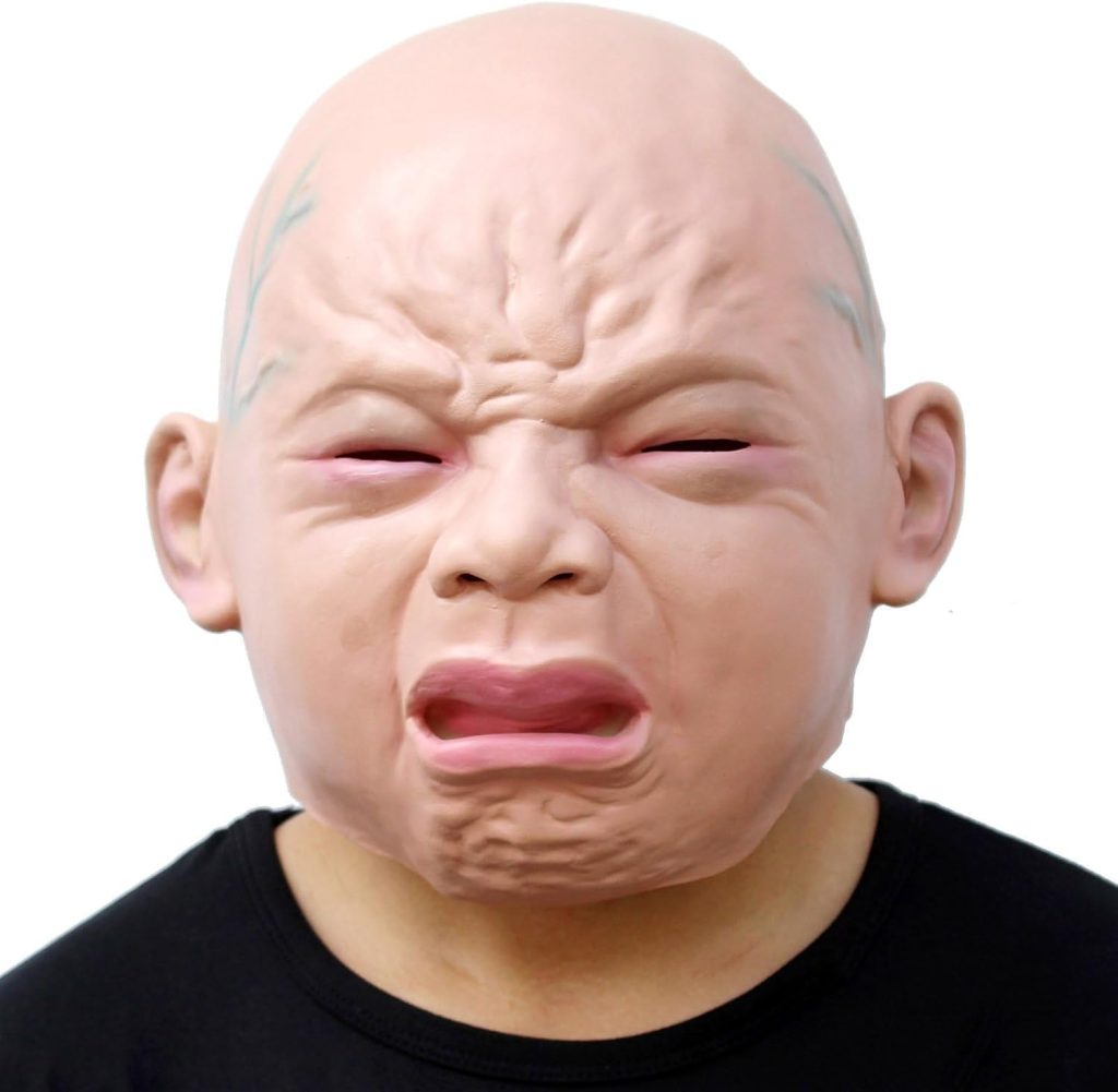 CreepyParty Releastic Human Mask Novelty Halloween