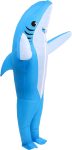 IHGYT Inflatable Shark Costume Air Blow up Jaws