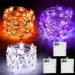Halloween String Lights, Pumpkin Ghost Bats Mini