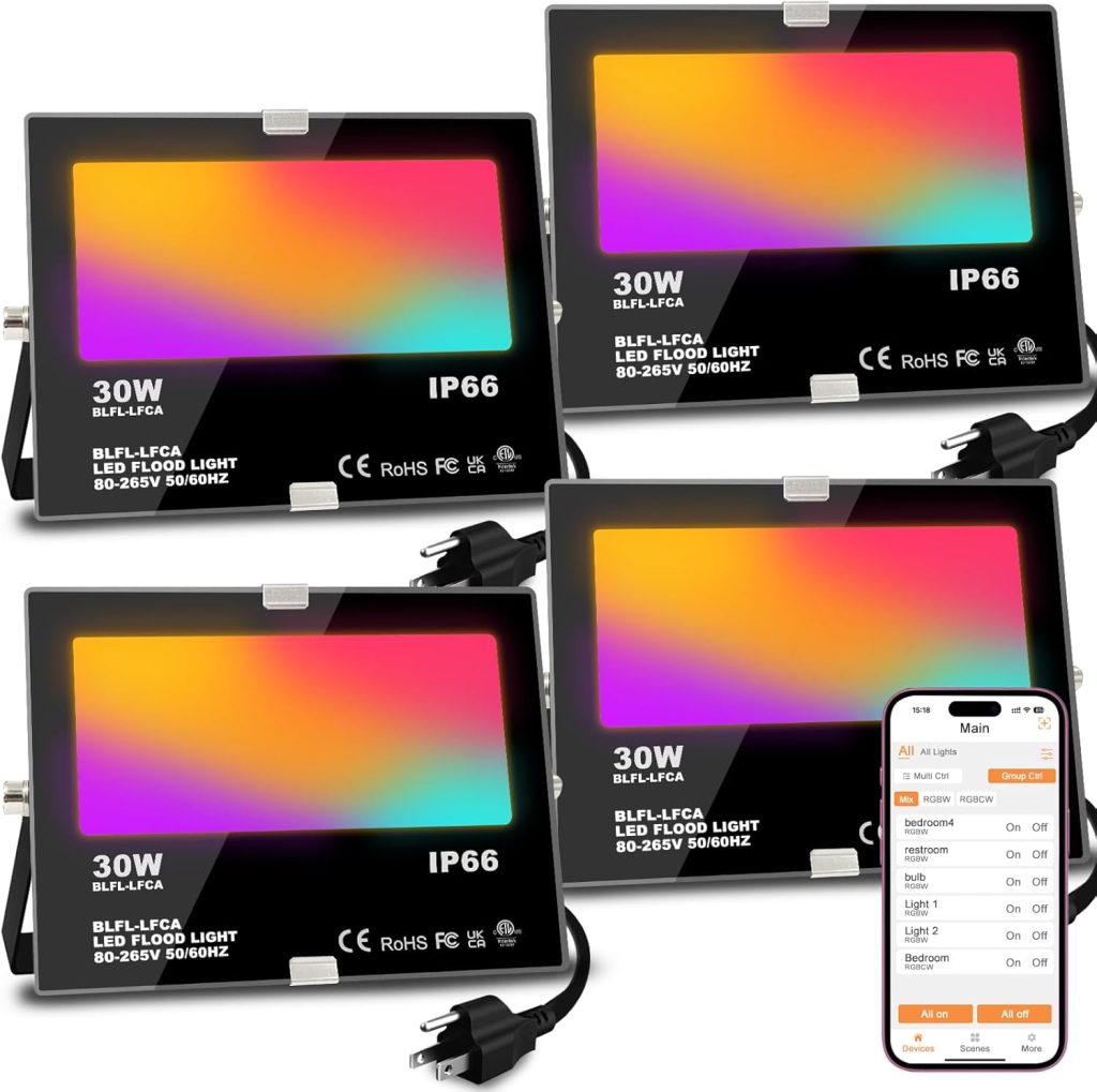 LED Flood Light Outdoor 30W, 300W Equivalent 3000LM