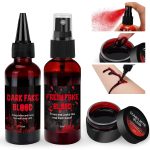3PCS Halloween Fake Blood Kit, 2.03oz Fake Blood Spray