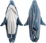 Shark Blanket Hoodie Onesie for Adult & Kid, Wearable