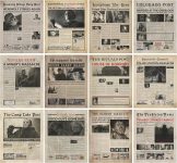 Vintage Horror Movie Newspaper Poster - 8x10 Inches