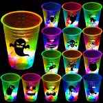 24 Pack Halloween Glow-in-The-Dark Cup Set with Horror