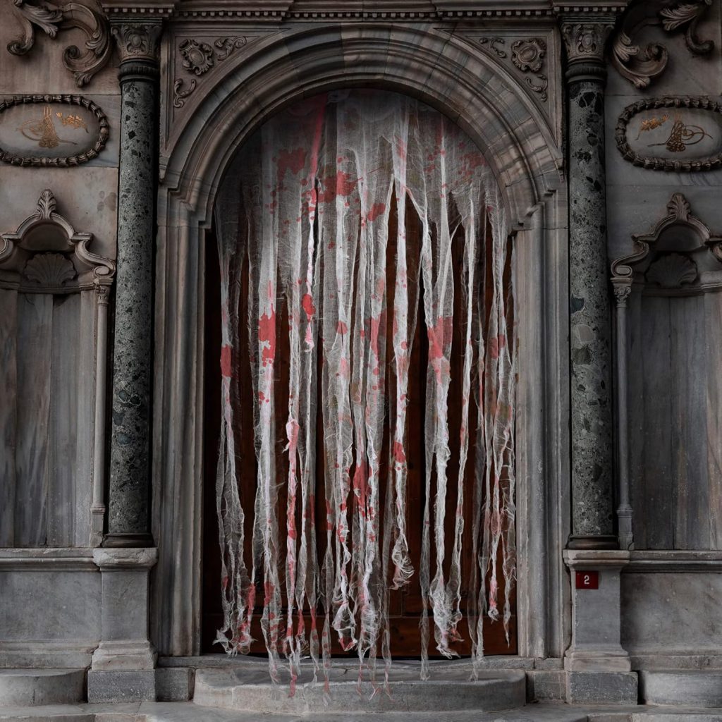Watayo 3 Pcs Halloween Doorway Curtain- 65 x 39 Inch