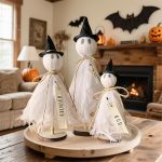 Halloween Decorations Indoor - 3 Set Primitive