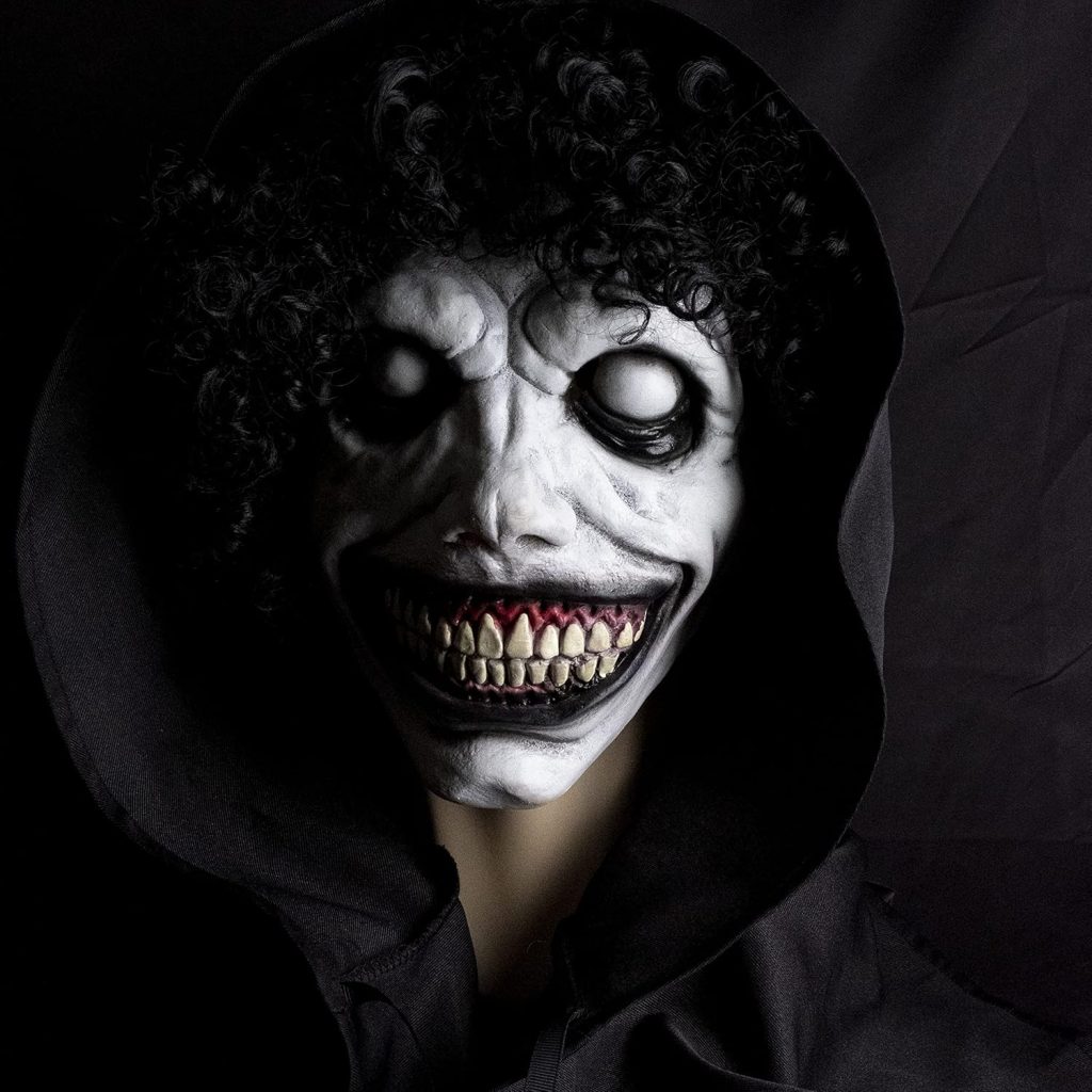 Smiling Demon Halloween Scary Mask, Latex Creepy