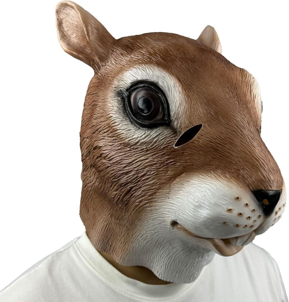HELAOGUI Realistic Latex Squirrel Mask Full Head