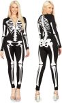 Tipsy Elves Form Fitting & Flattering Skeleton Bodysuit