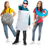 Zadin Rock Paper Scissors Costume Kids Set, Fun