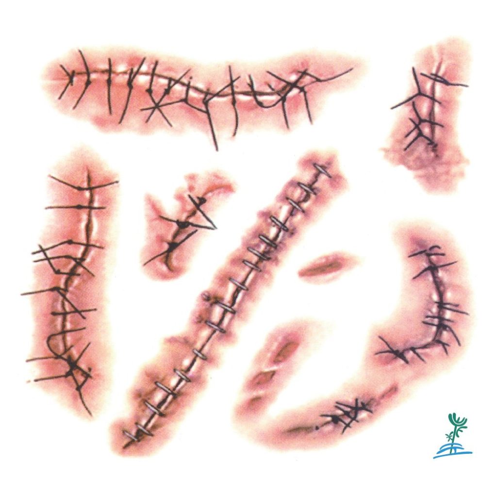 Halloween Body Face Scar Realistic Temporary Tattoos