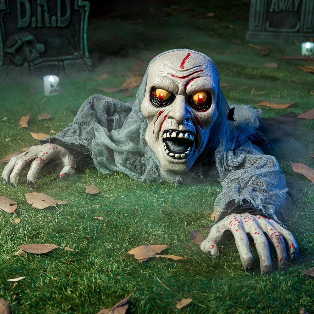 JOYIN Halloween Decorations Outdoor Light-Up Zombie