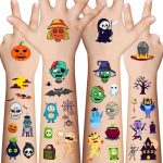 Halloween Temporary Tattoos for Kids - 120 Pieces