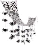 Fun Express Giant 12 Ft x 12" Hanging Black Spider Web