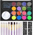UCANBE Face Painting Kit for Kids & Adults -18 Colors