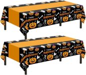 Childom 2 Pack Halloween Tablecloth,Halloween