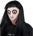 MOMO Mask for Adult Women, Scary Mask Halloween Mask,