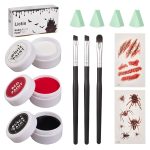 Lictin Special Effects SFX Zombie Makeup Kit, Black