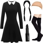 Halloween Costumes for Women - White Collar Long Sleeve