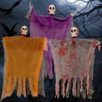 3 Pack 31.5 Inches Hanging Grim Reaper Decorations,