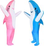 Poptrend Couples Inflatable Shark Costume for Adults
