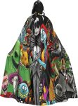 Night-mare Christmas Hooded Cloak Cape for Men Women
