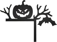 Halloween Door Frame Decoration Scary Window Corner