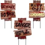 Halloween Decorations, 3 Pack 15" x 12" Yard Signs
