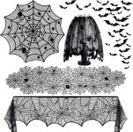 5Pack Halloween Decorations Indoor Halloween Spider Web