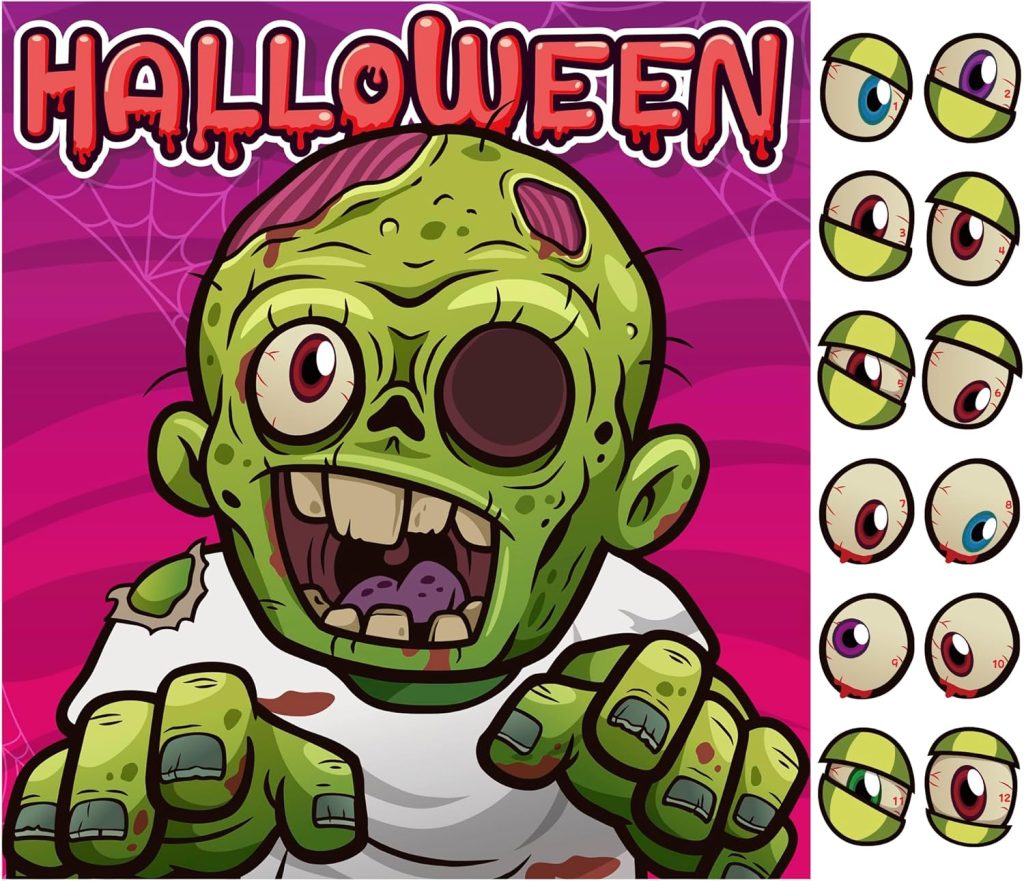 Halloween Games for Kids - Pin The Eyeball on The