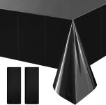 2pcs Black Foil Tablecloth 54 * 72inch Birthday