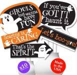 Big Dot of Happiness Spooky Ghost Photo Props - 10