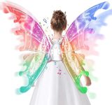 Electric Fairy Wings for Girls, Light Up Moving