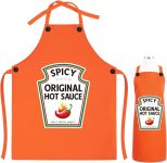 MOVINPE Condiment Apron Sauce Costumes– Halloween Funny
