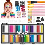 WUO Professional Face Painting Kit for Kids & Adults,