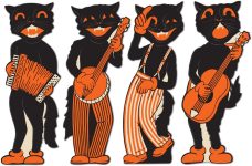 Beistle Scat Cat Band Cutouts