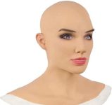 Realistic Women Mask,Halloween Face Cover Visible Latex