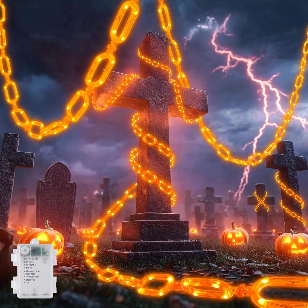 Halloween Decorations String Lights Battery Operated,