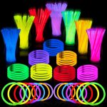 JOYIN 100 Pcs 8" Glow sticks Bulk Party Favors Pack,