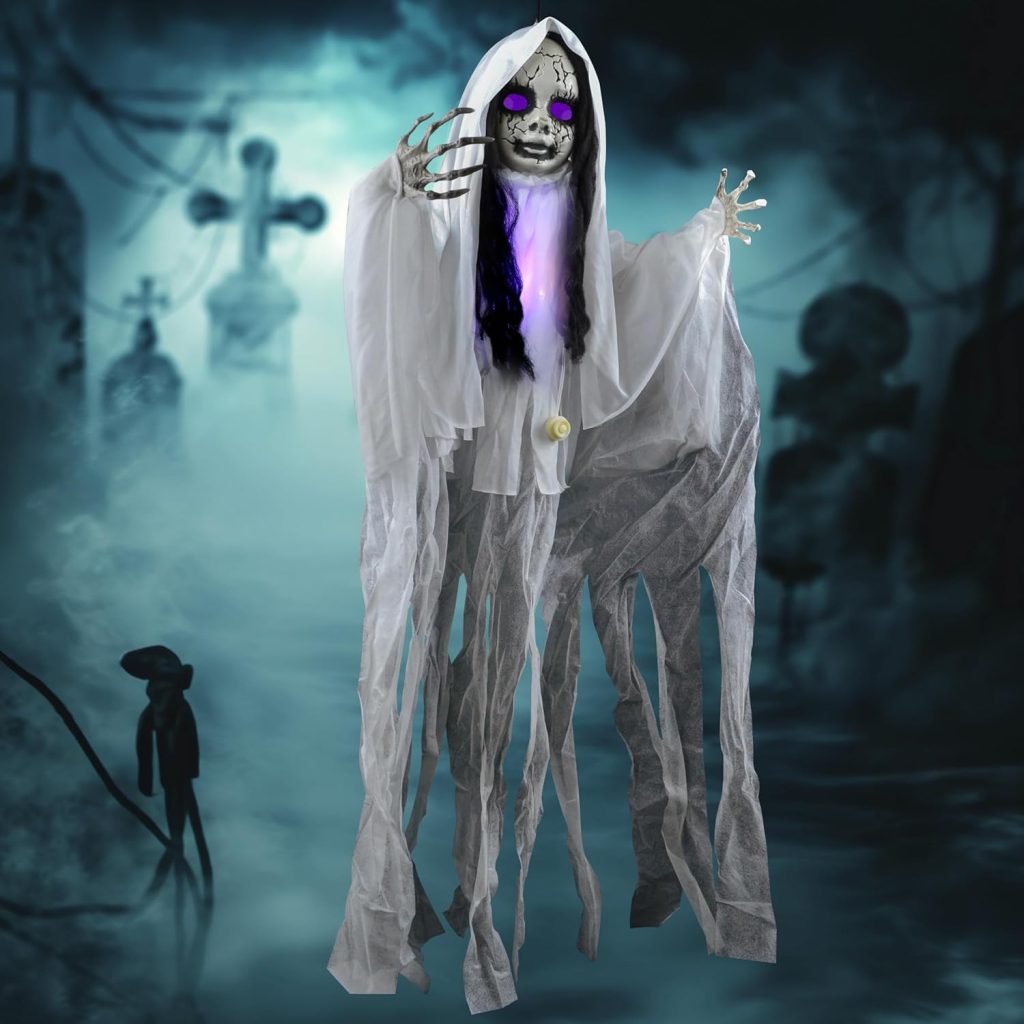 JOYIN 43" Outdoor Halloween Decoration, Scary Girl