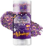 Halloween Body Glitter Stick, Black Orange Purple