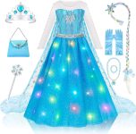 Meland Princess Dress Up for Girls – Light Up Halloween