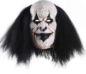 Adults Creepy Clown Face Mask Scary Joker Masks for