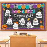 Halloween Bulletin Board Decorations Set Boo-Lieve in