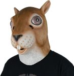 LarpGears Latex Squirrel Mask Full Head Animal Mask
