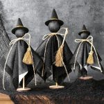 Halloween Witch Decorations Indoor: 3ct Black Witches